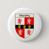 Murphy-Wappen/Familienwappen Button (Vorderseite)