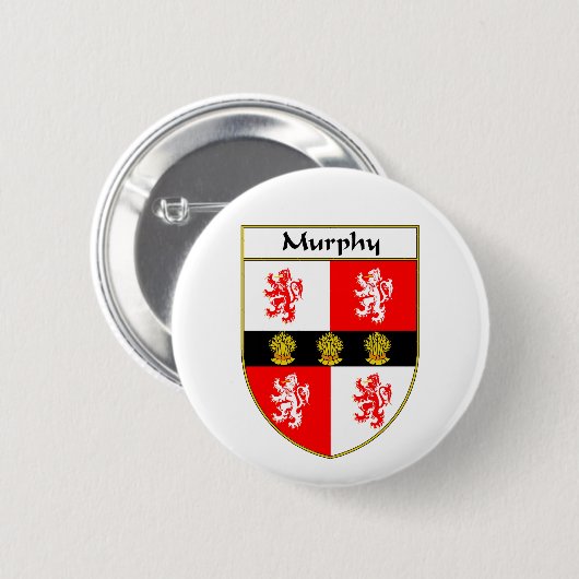 Murphy-Wappen/Familienwappen Button (Vorne & Hinten)