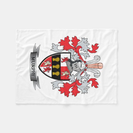 Murphy-Wappen Fleecedecke (Vorderseite (Horizontal))