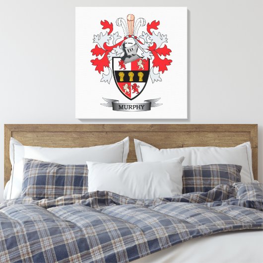 Murphy-Wappen Leinwanddruck (Insitu (Schlafzimmer))