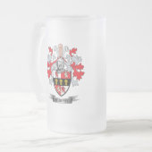 Murphy-Wappen Mattglas Bierglas (Vorderseite Links)