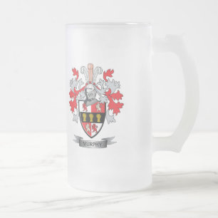 Murphy-Wappen Mattglas Bierglas