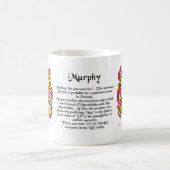 Murphy-Wappen-Tasse Kaffeetasse (Mittel)