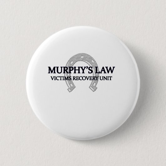 murphys Gesetz Button (Vorderseite)