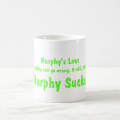 Murphys Gesetz….Murphy ist zum Kotzen! Kaffeetasse (Mittel)