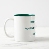 Murphys Gesetz Zweifarbige Tasse (Links)