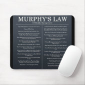 Murphys Gesetze des mittleren Managements Mousepad (Mit Mouse)