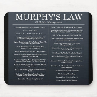 Murphys Gesetze des mittleren Managements Mousepad