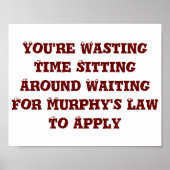 Murphy's Law Poster (Vorne)