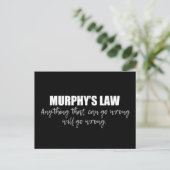 Murphy's Law Postkarte (Stehend Vorderseite)