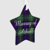 Murray Atholl Clan karierten schottischen Kilt Ornament (Vorderseite)