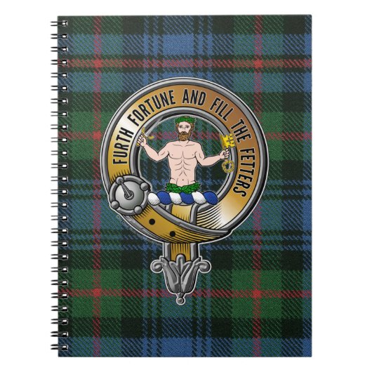 Murray Atholl Tartan & Badge Notizblock (Vorderseite)