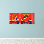 Murray Best Brand Lachs Label - Alaska Leinwanddruck (Insitu (Holzboden))