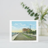 Murray Boulevard, Charleston, SC Vintag Postkarte (Stehend Vorderseite)
