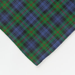 Murray Clan Green und Royal Blue Tartan Fleecedecke
