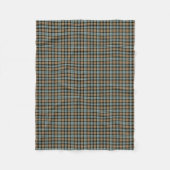 Murray Clan Tan und Mint Green Reproduction Tartan Fleecedecke (Vorderseite)