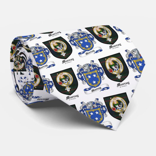 Murray-Clan-Wappen u. Murray-Wappen Krawatte (Gerollt)