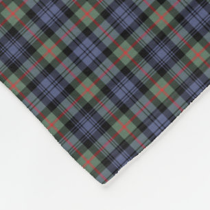 Murray-Clanhellblauer und grüner alter Tartan Fleecedecke