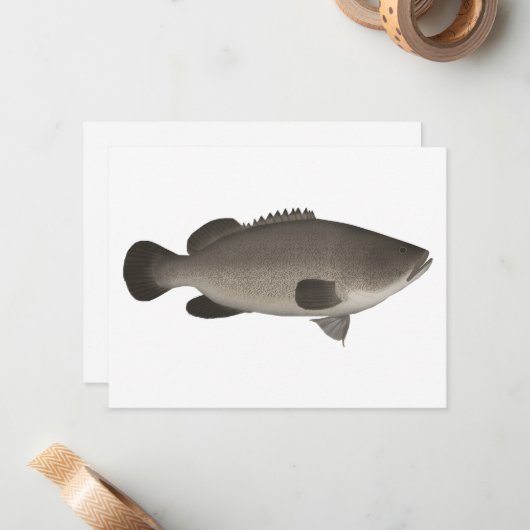 Murray Cod Mitteilungskarte (Vorderseite/Rückseite Beispiel)