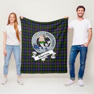 Murray Dysart von Atholl Modern Clan Abzeichen Tar Fleecedecke