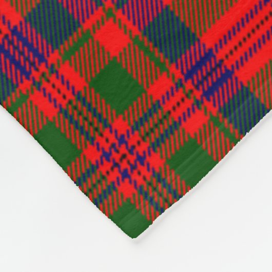 Murray Dysart von Tulloch Clan Abzeichen Tartan Ka Fleecedecke (Ecke)