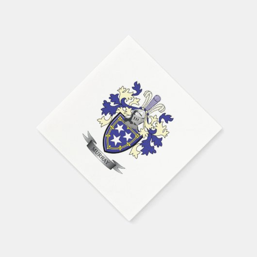 Murray-Familienwappen-Wappen Serviette (Ecke)
