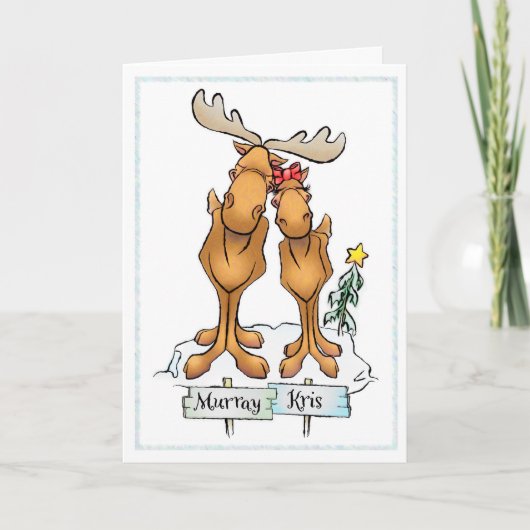 Murray Kris Moose Holiday Spaß Card Karte (Vorderseite)