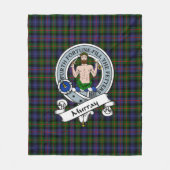 Murray of Atholl Modern Clan Abzeichen Tartan Kari Fleecedecke (Vorderseite)