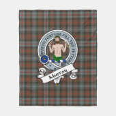 Murray of Atholl Weathered Clan Abzeichen Tartan K Fleecedecke (Vorderseite)