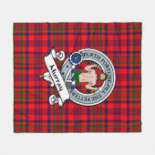 Murray of Tulloch Clan Abzeichen Tartan Kariert Fleecedecke (Vorderseite (Horizontal))