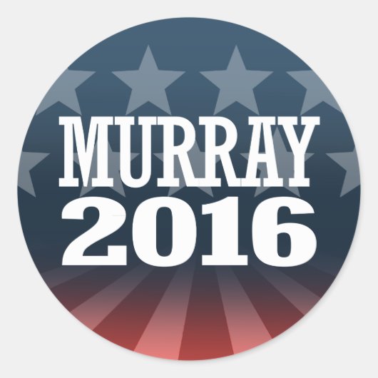 Murray - Patty Murray 2016 Runder Aufkleber (Vorderseite)