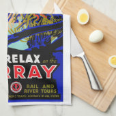 Murray River Australian Travel Geschirrtuch (Viertel Falte)