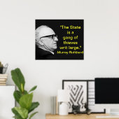 Murray Rothbard Poster (Heimbüro)