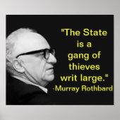 Murray Rothbard Poster (Vorne)