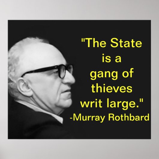 Murray Rothbard Poster (Vorne)