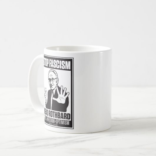 Murray-Rothbard-Tasse Kaffeetasse (Vorderseite Links)