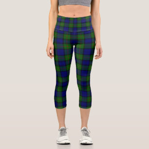 Murray tartan Blau kariert Capri Leggings
