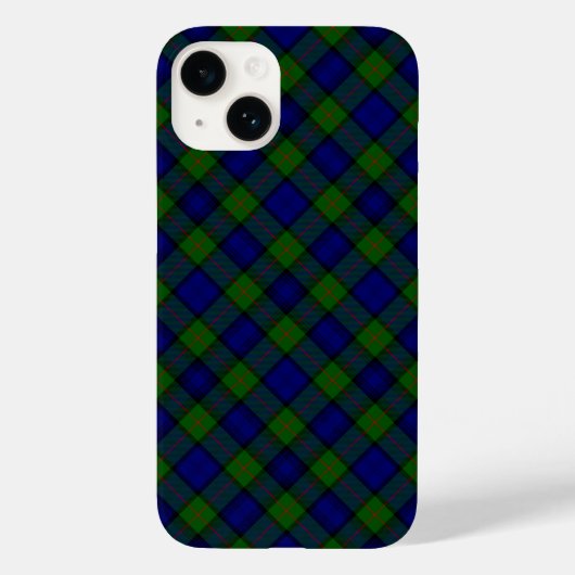 Murray tartan Blau kariert Case-Mate iPhone Hülle (Rückseite)
