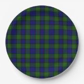 Murray tartan Blau kariert Pappteller (Vorderseite)