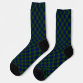 Murray tartan Blau kariert Socken (Linkes Detail)