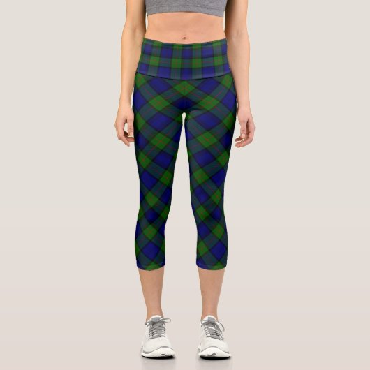 Murray tartan blue kariert capri leggings (Vorderseite)