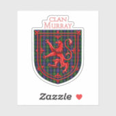 Murray Tartan Scottish Plaid Lion Rampant Aufkleber (Blatt)