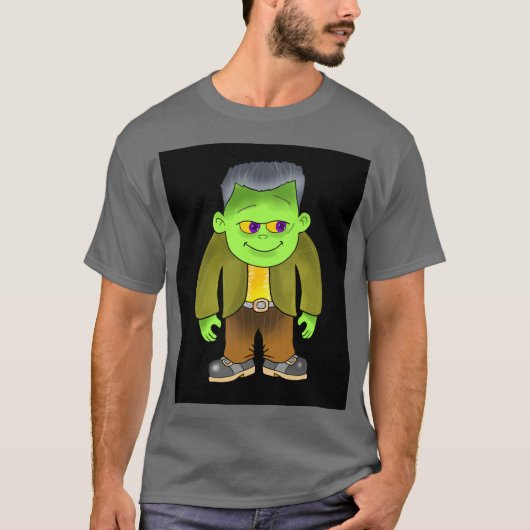 Murray the Monster on Black T-Shirt (Vorderseite)