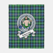 Murray von Atholl Ancient Clan Abzeichen Tartan Ka Fleecedecke (Vorderseite)