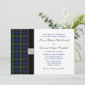 Murray von Atholl Tartan Wedding Einladung (Stehend Vorderseite)
