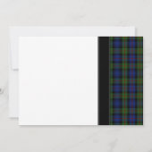 Murray von Atholl Tartan Wedding Einladung (Rückseite)