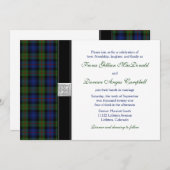 Murray von Atholl Tartan Wedding Einladung (Vorne/Hinten)