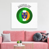 Murray Wappen & Celtic Knot on Kleeblatt Leinwand  (Insitu (Wohnzimmer))