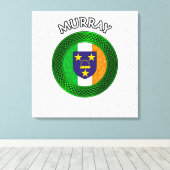 Murray Wappen & Celtic Knot on Kleeblatt Leinwand  (Insitu (Holzboden))