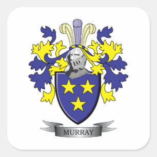 Murray-Wappen Quadratischer Aufkleber